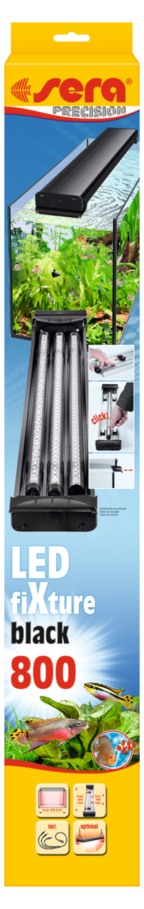 Sera LED fiXture black - osvetlenie 80cm