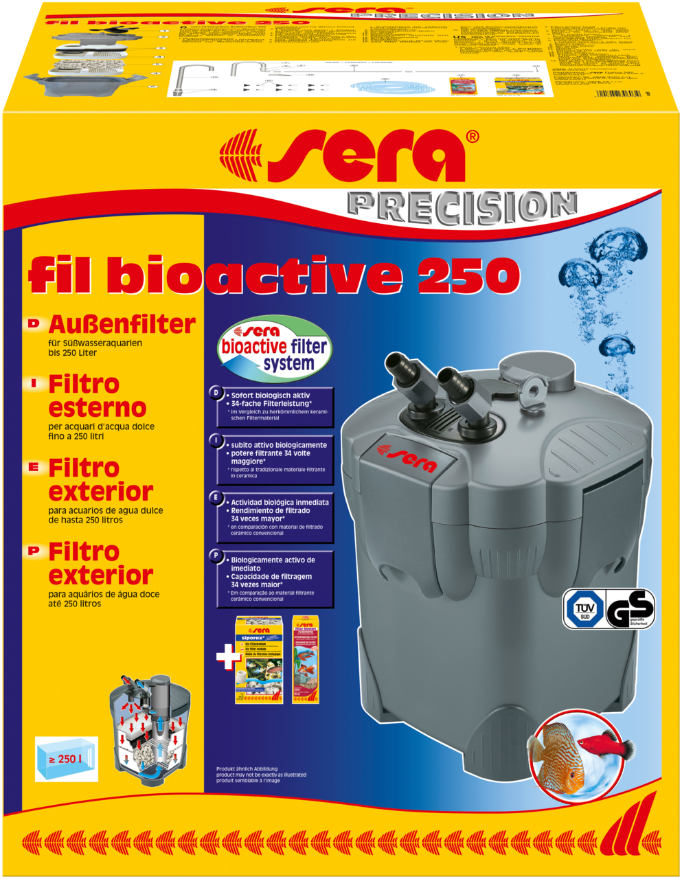 Sera fil BioActive 250 − vonkajší filter