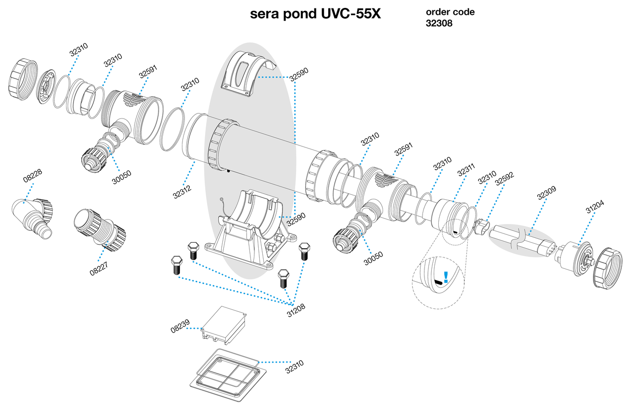 Sera výkonná a kvalitná UV-C lampa 55W