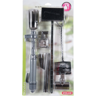 Zolux CLEANING KIT - set odkalovač, škrabka na riasy a sieťka na ryby