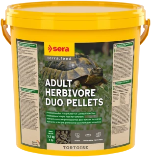 sera Tortoise Adult Herbivore Duo Pellets 10L