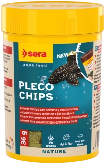 sera Pleco Chips – základné krmivo pre ancistrusy a pancierničkovité sumce 100ml